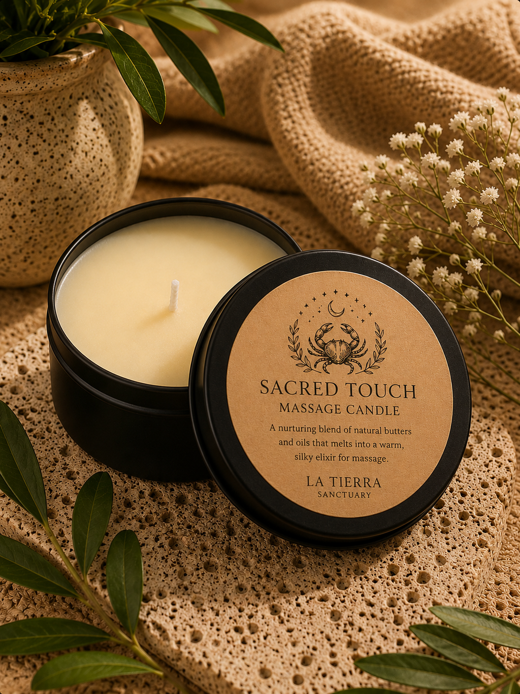 Sacred Touch Massage Candle